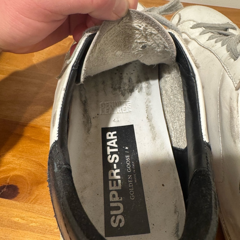 Golden Goose Super Star White and Gray Sneakers Size 44 men - Picture 3 of 5